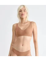 Dámská podprsenka ZERO Feel 2.0 Soft bra - BROWN - sv. hnědá 00CM - SLOGGI