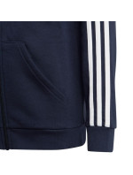 Adidas Essentials 3-Stripes Fleecová mikina s kapucí a zipem Jr IC0600