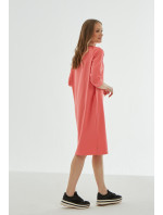 Monnari Šaty Peach Cotton Dress Multi Pink