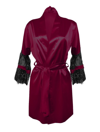 DKaren Housecoat Beatrice Crimson