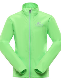 Dětská softshellová bunda s membránou ALPINE PRO MULTO neon green gecko