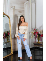 Sexy korzet Koucla Corset Top off-shoulder Satin Look