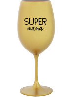 SUPER MÁMA - zlatý pohár na víno 350 ml