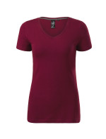 Action V-neck tričko dámské garnet