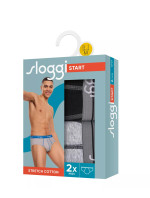Pánské slipy Start Midi C2P box - GRAY - šedé M013 - SLOGGI