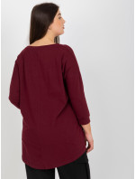 Plum plus size halenka s 3/4 rukávy