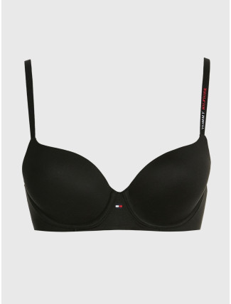 Dámská podprsenka ULTRA SOFT DEMI-CUP BRA UW0UW03159BDS černá - Tommy Hilfiger