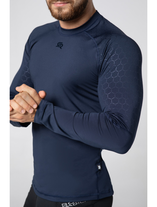 Rough Radical tričko Stone Ls Navy Blue