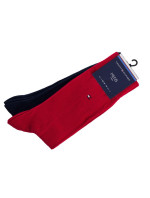 Ponožky Tommy Hilfiger 3Pack 371111 Red/Navy Blue