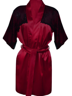 DKaren Housecoat Barbara Crimson