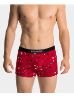 Pánské boxerky Love ATLANTIC 2Pack + dárková krabička - černá, červená