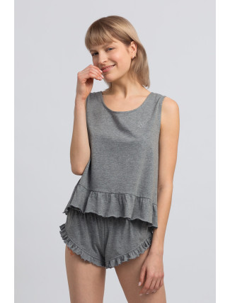 LaLupa Top LA052 Grey