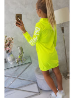 Šaty Off White yellow neon