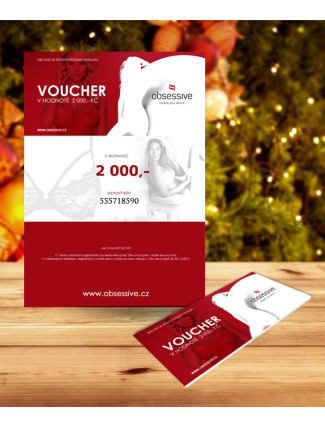 ELEKTRONICKÝ DÁRKOVÝ VOUCHER OBSESSIVE - 2 000 KČ