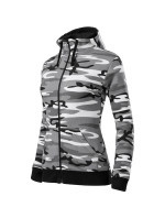 Camo Zipper mikina dámská camouflage gray