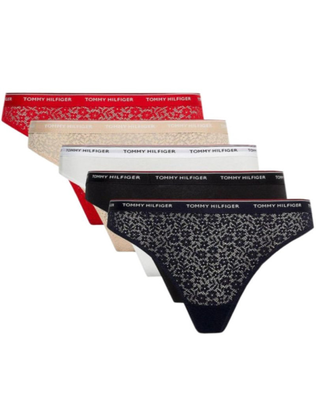 Tommy Hilfiger Underwear 5-Pack Thong W UW0UW04995 Dámské spodní prádlo