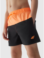 Chlapecké plážové šortky typu boardshorts 4F - oranžové