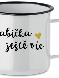 BABIČKA JEŠTĚ VÍC - bílý plecháček 350 ml