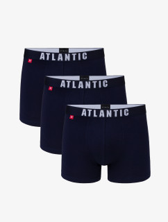 Pánské boxerky ATLANTIC 3Pack - tmavě modrá