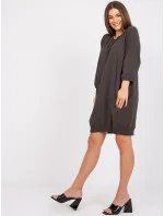 Šaty RV SK 6839.95 tmavá khaki