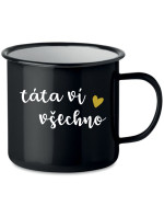 TÁTA VÍ VŠECHNO - černý plecháček 350 ml