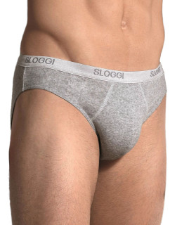 Pánské slipy Basic mini grey - Sloggi