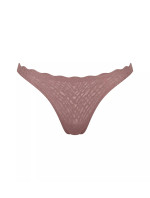 Dámská tanga ZERO Feel Bliss String - BROWN - sv. hnědé 1141 - SLOGGI