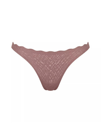 Dámská tanga ZERO Feel Bliss String - BROWN - sv. hnědé 1141 - SLOGGI