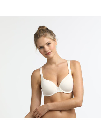 Dámská vyztužená podprsenka DIM INVISIBLE GENEROUS LIGHT PADDED BRA - DIM - smetanová