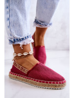 Dámské espadrilky Slip-on Big Star - tmavě růžové