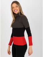 Dámská halenka RV BZ 8465 1.44P tmavá khaki - FPrice