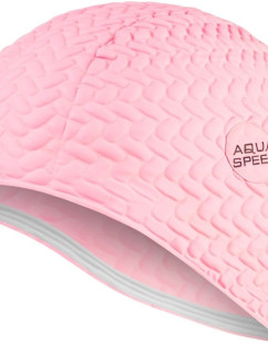 AQUA SPEED Plavecká čepice Bombastic Tic-Tac Pink Pattern 03