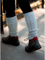 Yoclub Leg Warmers Gray Braid SOC-0001U-6600 Grey