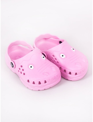 Yoclub Dívčí boty Crocs Slip-On Sandals OCR-0045G-0600 Pink