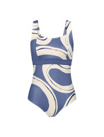 Dámské jednodílné plavky Summer Allure OW 02 - BLUE - bílomodré 0032 - TRIUMPH