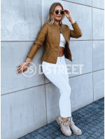 Dámská kožená bunda HAUTE COUTURE camel Dstreet TY3895