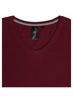 Action V-neck tričko dámské garnet