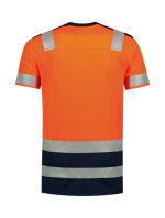 T-Shirt High Vis Bicolor tričko unisex fluorescenční oranžová