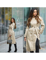 Sexy kožený kabát Musthave / Trenchcoat