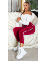 Sexy loungewear Jogger Plyšový vzhled "Enjoy"