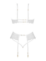 Dámská erotická souprava Rose set white - BEAUTY NIGHT FASHION