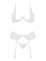 Dámská erotická souprava Rose set white - BEAUTY NIGHT FASHION