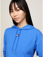 Dámská mikina s kapucí RIBBED HOODIE (EXT SIZES) UW0UW05153C6H - Tommy Hilfiger