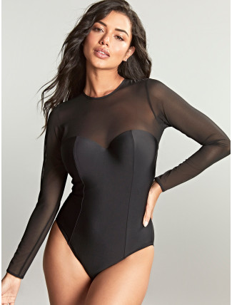 Swimwear Jet Mesh Audrey Swimsuit black SW1903