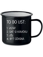 TO DO LIST:  BÝT ÚŽASNÁ - černý plecháček 350 ml