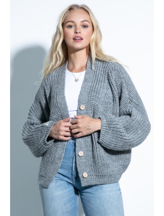 Fobya Cardigan F1705 Grey