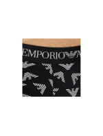 Pánské boxerky 111625 4R722 18111 šedé/bíle/potisk - Emporio Armani