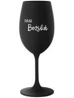 PANI BOŽSKÁ - čierny pohár na víno 350 ml