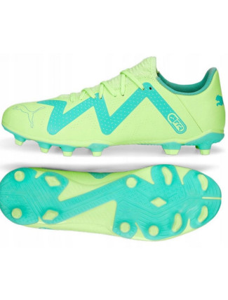 Pánské fotbalové kopačky FG/AG 107187 03 Neon zelená s modrou - Puma