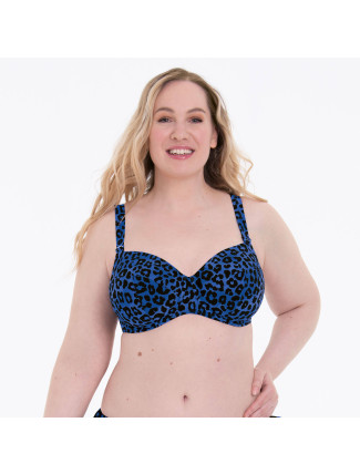 Style Luna Top Big Cup Bikini - horní díl 8787-1 fusion blue - RosaFaia